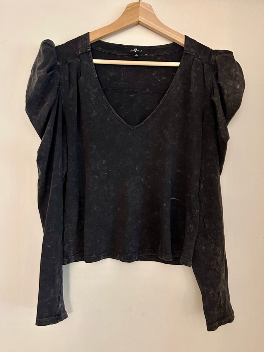 7 For All Mankind Cotton Long Sleeve Shirt
